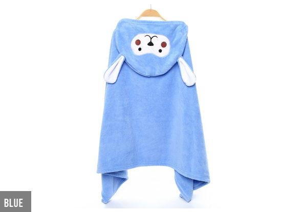 Children's Hooded Bath Towel - Six Colours Available