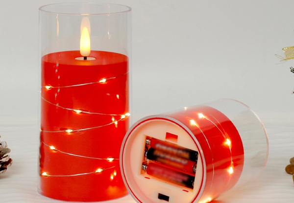 Three-Pieces Flameless LED Candle Lights Set - Available in Three Styles & Options for Two-Set