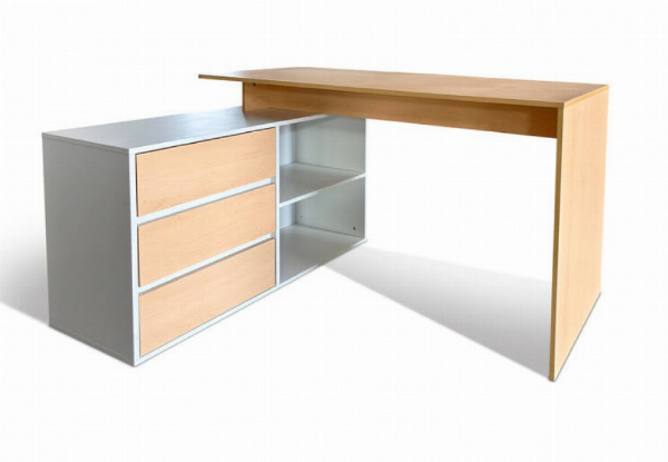 Kasper Corner Desk with Drawers