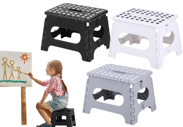 Portable & Lightweight Folding Step Stool - Available in Three Colours