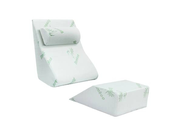 Three-Pack Memory Foam Wedge Pillow Set