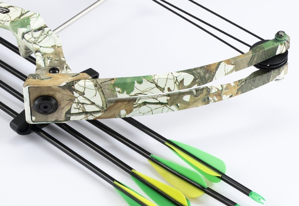Compound Bow 15-20lbs Arrow Archery Set - Two Colours Available
