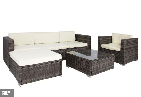 Colton Six-Piece Outdoor Sofa Set - Two Colours Available