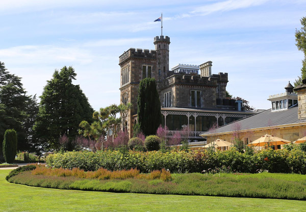 Unique One Night Dunedin Stay for Two in a Lodge Room incl. Breakfast, Dinner, Bottle of Bubbles on Arrivals, Late Checkout & Entry to Castle - Option for Two Nights