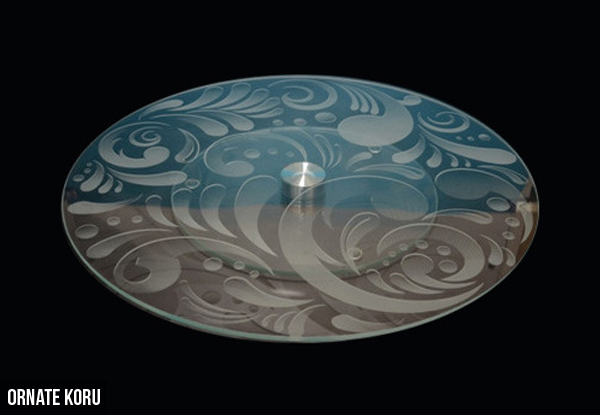 $39 for a Tempered Glass Lazy Susan – Available in Four Designs