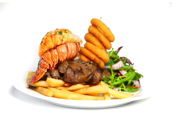 Steak & Lobster Tail Meal for Two People - Valid on Weekdays Only