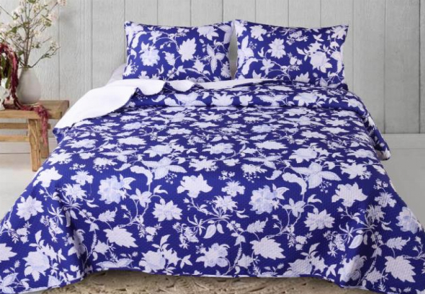 Ramesses Printed Reversible Ultrasonic Bamboo Blend Comforter Set - Available in Four Colours & Two Sizes