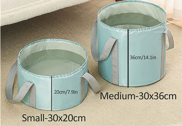 Collapsible Foot Soak Bath Tub - Available in Three Colours & Two Sizes