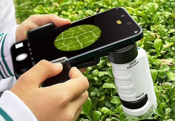 Portable Pocket Microscope Science Toy Kit - Available in Two Colours & Option for Two-Pack