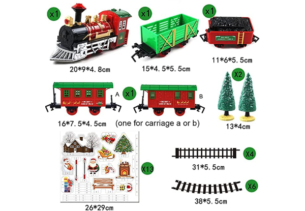 Christmas Train Set with Lights & Sounds