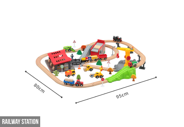 Wooden Train Tracks Toy Set - Three Options Available