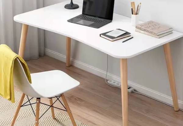 Computer White Office Desk - Available in Two Sizes