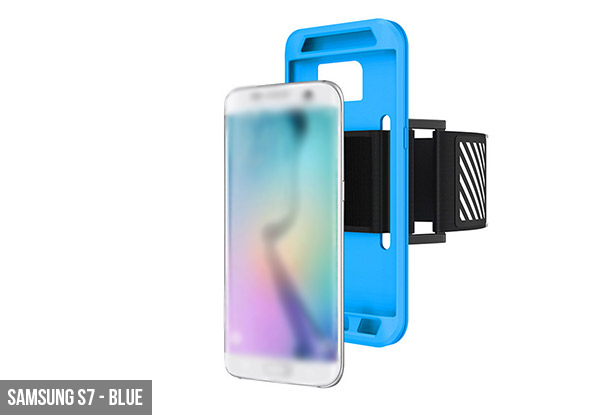 Sports Arm Band with Cell Phone Shell Available in Three Colours - Options for iPhone and Samsung Models