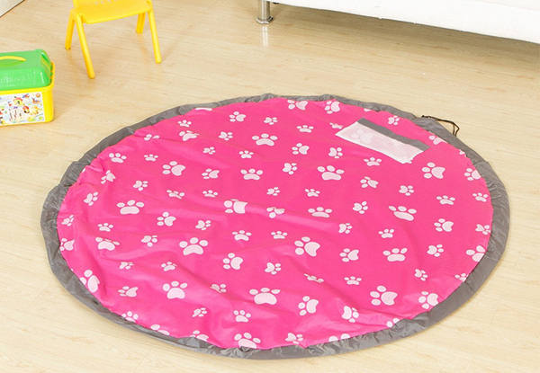 Round Kids Toy Storage Mat Bag - Four Colours Available