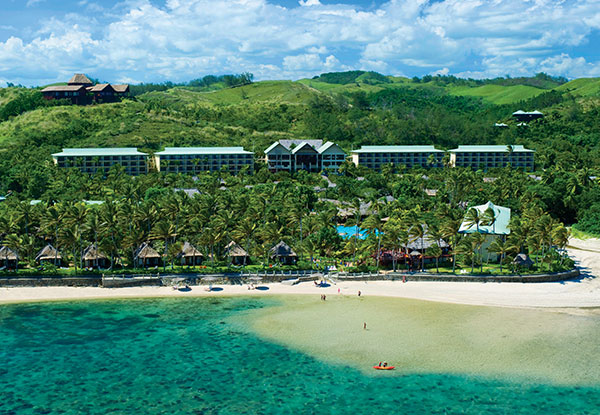 Per-Person Twin-Share Five-Star Fijian Getaway at the Outrigger Fiji Beach Resort incl. Daily Breakfast Buffet, Airport Transfers, Free Wifi & a Spa Treatment