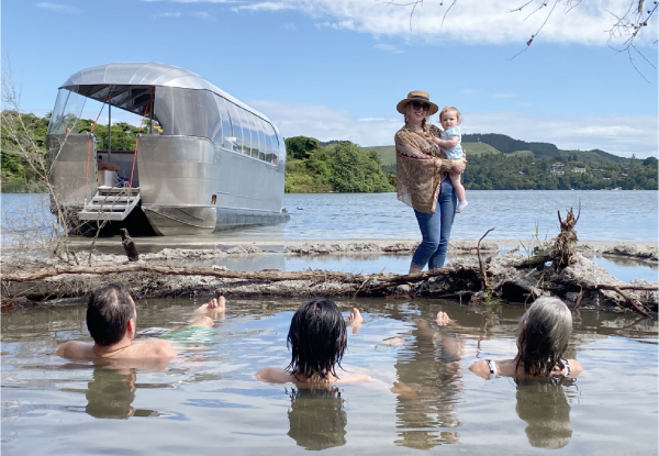 Three-Hour Guided Cruise at Lake Rotoiti incl. 90-Minute Mineral Hot Pool & Geothermal Hot Sand Beach Experience