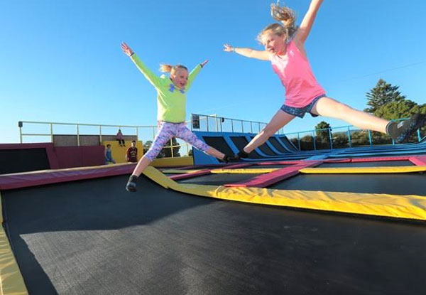 Two-Hour Trampoline Pass - Options for up to Six People