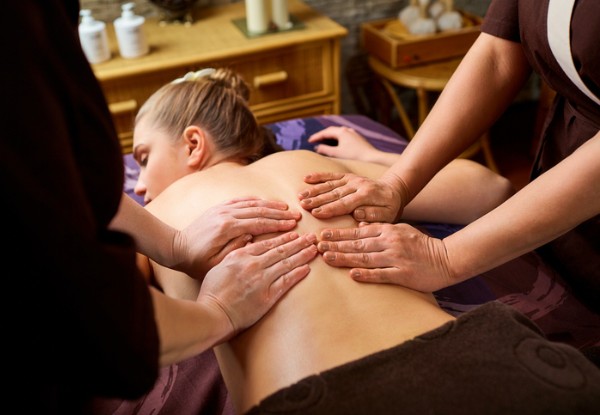 60-Minute Four Hands-On Full Body Traditional Stress Relief Massage - Options for 90-Minute