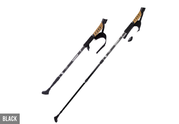 Adjustable Anti-Shock Foam Handle Hiking Pole - Three Colours Available