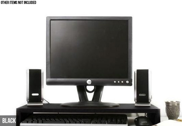 Monitor Stand with Keyboard Storage - Two Colours