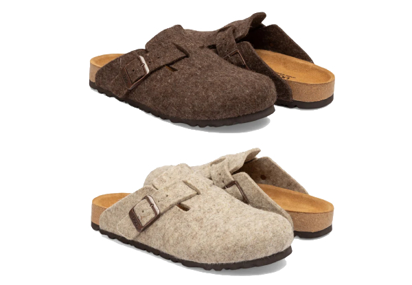 Ozwear Ugg Aussie Soft Footbed Wool Felt Unisex Slipper - Available in Two Colours & 10 Sizes