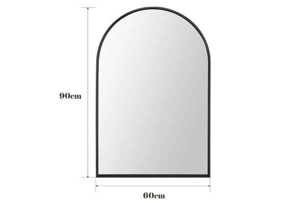 Large Arch Wall Vanity Mirror - Two Colours Available