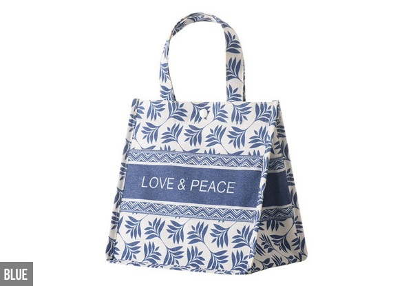 Stylish Lunch Bag - Three Colours & Two Sizes Available - Option for Set with Cutlery