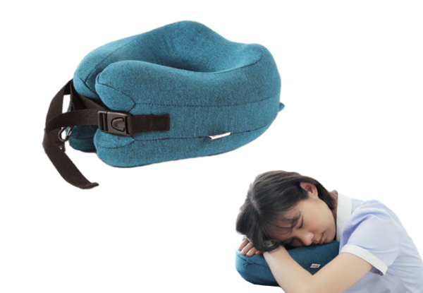 Memory Foam Travel Neck Pillow - Option for Two-Pack