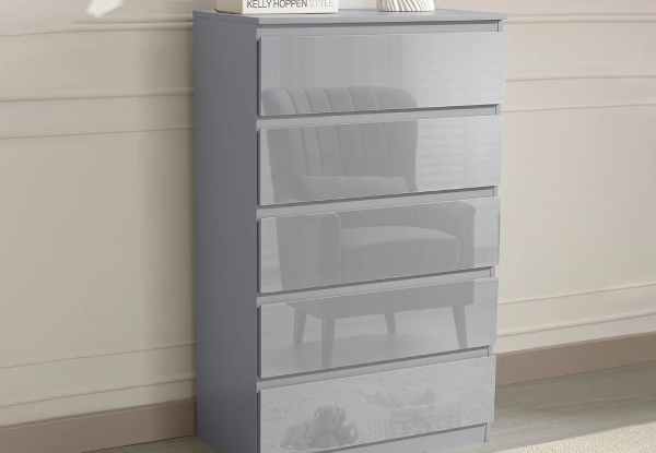 Serena Five-Drawer Chest - Three Colours Available