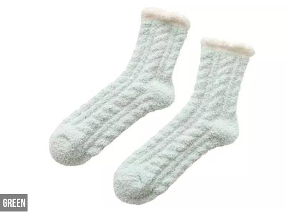 Three-Pack of Fluffy Socks - Five Options Available & Option for Six-Pack