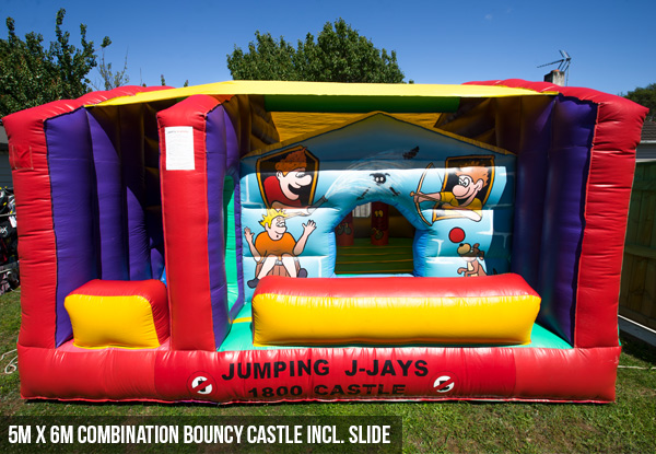 Four-Hour Bouncy Castle Hire incl. Installation & Pack Out  - Option with Slide