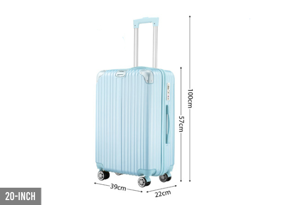 Travel Lightweight Hard Shell Suitcase - Three Sizes Available