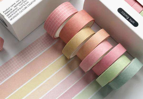 Two-Pack Eight Rolls Washi Tape - Six Options Available