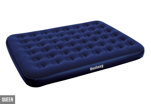 Air Mattress with Built-In Foot Pump - Two Sizes Available