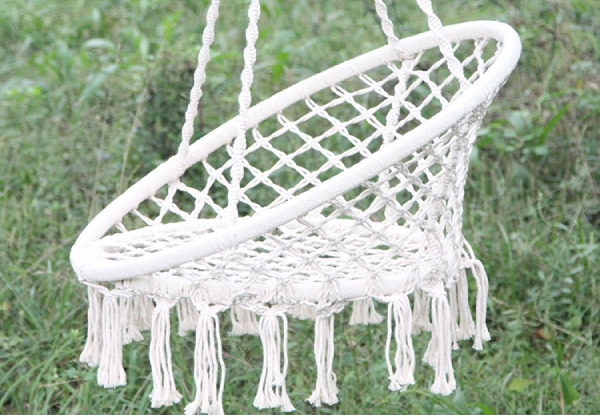 Indoor/Outdoor Netted Hammock Chair - Option for Two