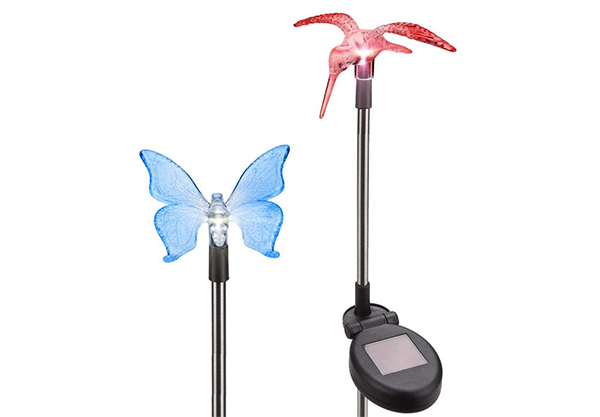 LED Solar Powered Insect Figurine Stake Light - Two Options Available & Option for Three-Pack