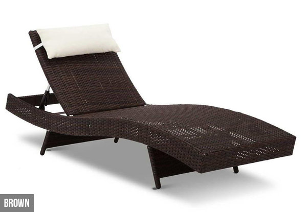 Outdoor Sun Lounger - Two Colours Available