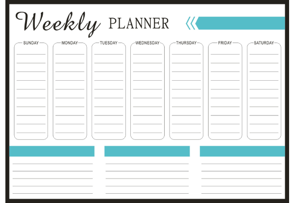 Magnetic Dry Erase Monthly & Weekly Calendar