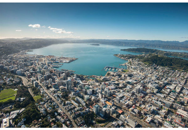 Scenic Helicopter Flight Package for Two incl. Any Brunch Meal & Glass of Champagne at Dockside & Wellington Helicopter's Scenic Flight around Wellington - Valid Weekends with Options for up to Six People