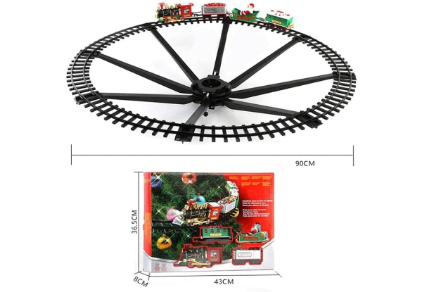 Electric Christmas Tree Train Set