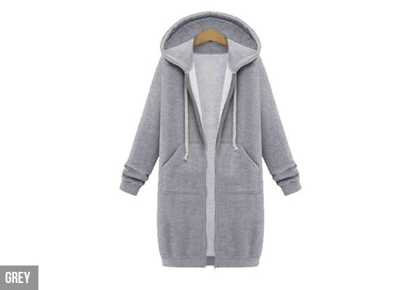 Long-Sleeve Hoodie Dress - Three Colours Available