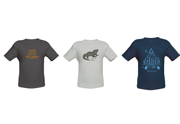 Kids NZ T-Shirt Range - Three Colours & Six Sizes Available & Option for Mixed Three-Pack