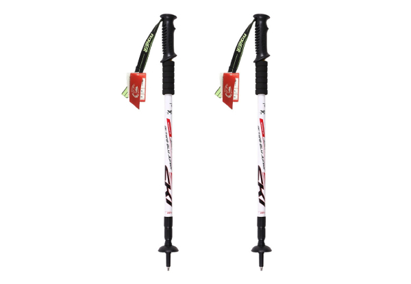 Two-Pack of Adjustable Anti-Shock Trekking Poles