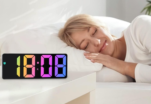 Digital LED Alarm Clock - Two Colours Available