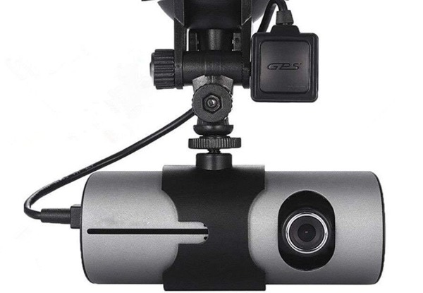 Vehicle Video Recorder with G-Sensor Dual Lens Camera