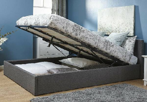 Bass Storage Double Grey Bed Frame