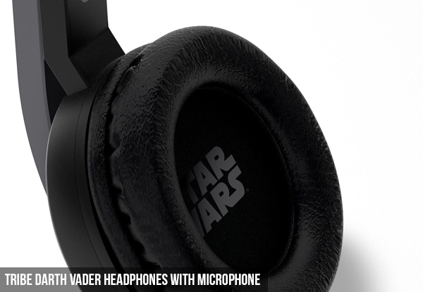 Tribe Headphones with Microphone - Options for Wonder Woman, Batman or Darth Vader