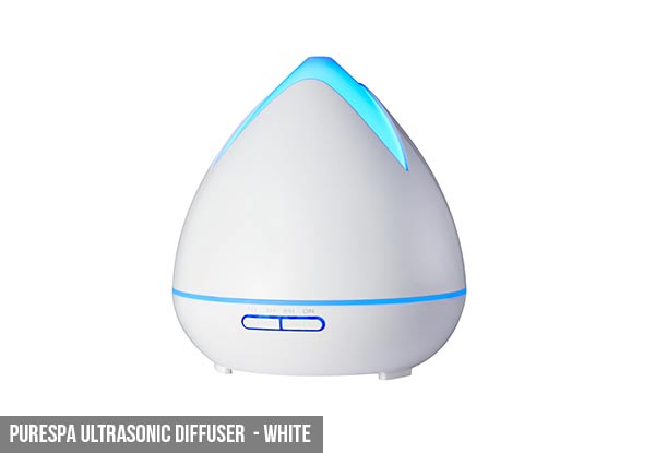 Ultrasonic Aroma Diffuser - Two Styles & Four Colours Available with Free Delivery