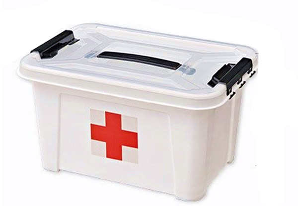 Large First Aid Plastic Storage Container