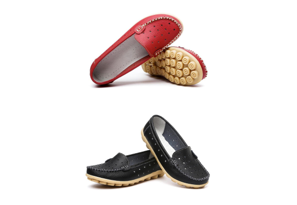 Women's Leather Loafers - Four Colours & Seven Sizes Available